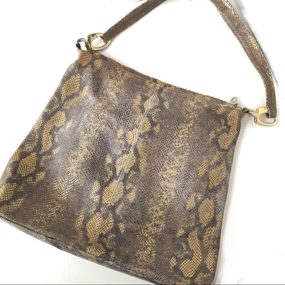 Python Hobo Shoulder Bag / Rare! - image 1